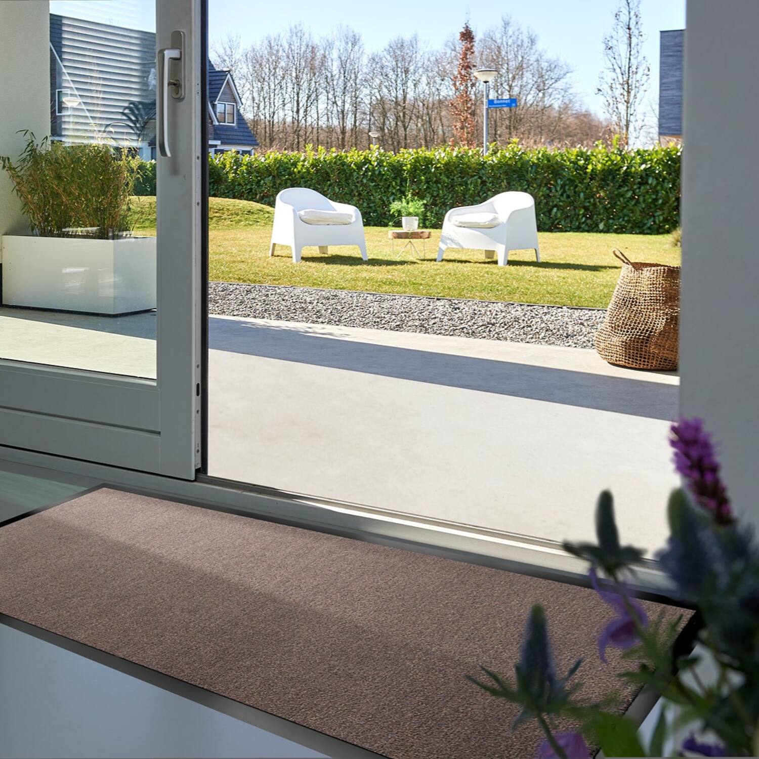 INTR. Moist Schoonloopmat | Antracietgrijs | 135cm